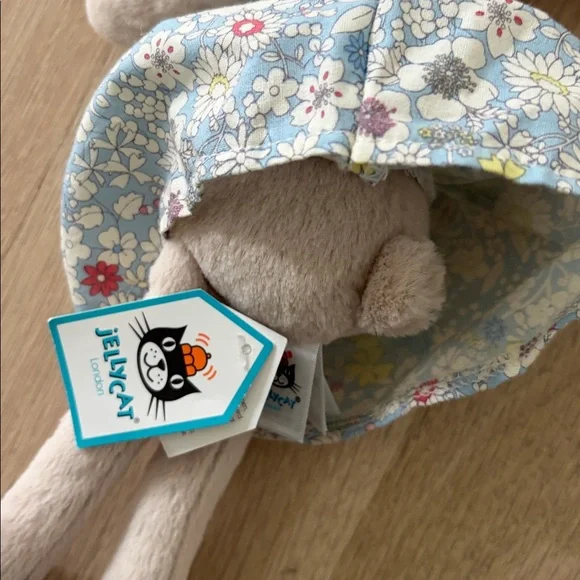 NWT Retired Floral Lottie Bunny Plush Bunny